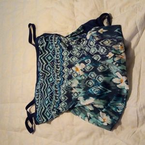 Swim wear..beautiful skirt and tie effect..